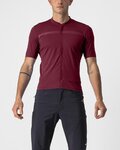 CASTELLI Cycling short sleeve jersey - UNLIMITED ALLROAD - bordeaux