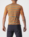CASTELLI Cycling short sleeve jersey - UNLIMITED STERRATO - green/orange