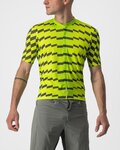 CASTELLI Cycling short sleeve jersey - UNLIMITED STERRATO - light green/grey