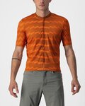 CASTELLI Cycling short sleeve jersey - UNLIMITED STERRATO - orange