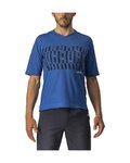 CASTELLI Cycling short sleeve jersey - TRAIL TECH - blue