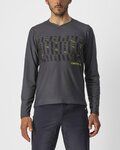 CASTELLI Cycling summer long sleeve jersey - TRAIL TECH - grey