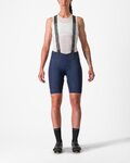 CASTELLI Cycling bib shorts - FREE AERO RC W - blue