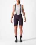 CASTELLI Cycling bib shorts - FREE AERO RC W - purple