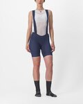 CASTELLI Cycling bib shorts - ENDURANCE W - blue