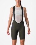CASTELLI Cycling bib shorts - FREE UNLIMITED W - green