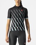 CASTELLI Cycling short sleeve jersey - PENDIO - black/white