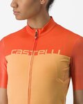 CASTELLI Cycling short sleeve jersey - VELOCISSIMA - orange