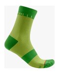 CASTELLI Cyclingclassic socks - VELOCISSIMA 12 - light green/green