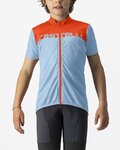 CASTELLI Cycling short sleeve jersey - NEO PROLOGO - light blue/orange