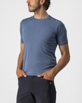CASTELLI Cycling short sleeve t-shirt - TECH 2 TEE - blue