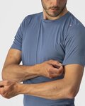 CASTELLI Cycling short sleeve t-shirt - TECH 2 TEE - blue