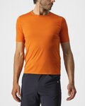 CASTELLI Cycling short sleeve t-shirt - TECH 2 TEE - orange