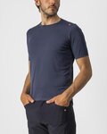 CASTELLI Cycling short sleeve t-shirt - TECH 2 TEE - blue