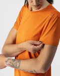 CASTELLI Cycling short sleeve t-shirt - TECH 2 TEE - orange