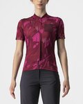 CASTELLI Cycling short sleeve jersey - UNLTD SENTIERO - bordeaux/purple