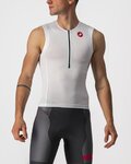 CASTELLI Cycling sleeveless jersey - FREE TRI 2 - white/black