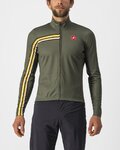 CASTELLI Cycling summer long sleeve jersey - UNLIMITED THERMAL - green