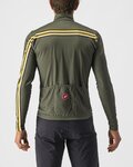 CASTELLI Cycling summer long sleeve jersey - UNLIMITED THERMAL - green