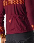 CASTELLI Cycling summer long sleeve jersey - UNLIMITED THERMAL - bordeaux