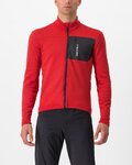 CASTELLI Cycling winter long sleeve jersey - UNLIMITED TRAIL - red/grey