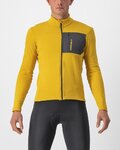 CASTELLI Cycling winter long sleeve jersey - UNLIMITED TRAIL - yellow