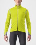 CASTELLI Cycling thermal jacket - ALPHA ULTIMATE INSULATED - yellow
