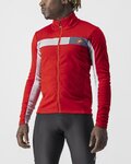 CASTELLI Cycling thermal jacket - MORTIROLO 6S - red