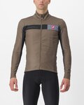 CASTELLI Cycling thermal jacket - MORTIROLO 6S - brown