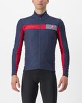 CASTELLI Cycling thermal jacket - MORTIROLO 6S - blue