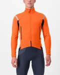 CASTELLI Cycling thermal jacket - PERFETTO RoS 2 - orange