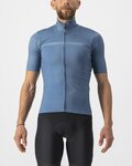 CASTELLI Cycling short sleeve jersey - PRO THERMAL MID - blue