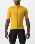 CASTELLI Cycling short sleeve jersey - PRO THERMAL MID - yellow