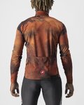 CASTELLI Cycling winter long sleeve jersey - VENTAGLIO - brown/orange