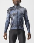 CASTELLI Cycling winter long sleeve jersey - VENTAGLIO - blue/grey