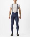 CASTELLI Cycling long bib trousers - FREE AERO RC - blue