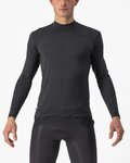 CASTELLI Cycling long sleeve t-shirt - BANDITO WOOL LS - black