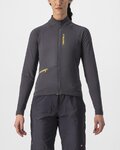 CASTELLI Cycling winter long sleeve jersey - UNLIMITED TRAIL W - grey