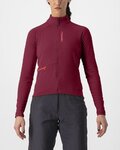 CASTELLI Cycling winter long sleeve jersey - UNLIMITED TRAIL W - bordeaux