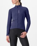 CASTELLI Cycling winter long sleeve jersey - UNLIMITED TRAIL W - blue