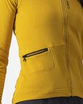 CASTELLI Cycling winter long sleeve jersey - UNLIMITED TRAIL W - yellow