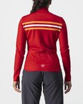 CASTELLI Cycling summer long sleeve jersey - UNLIMITED W THERMAL - red