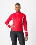CASTELLI Cycling thermal jacket - DINAMICA 2 - red