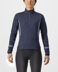 CASTELLI Cycling thermal jacket - DINAMICA 2 - blue