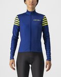 CASTELLI Cycling winter long sleeve jersey - AUTUNNO - blue
