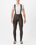 CASTELLI Cycling long bib trousers - FREE AERO RC W DT - brown