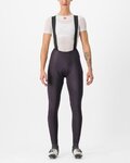 CASTELLI Cycling long bib trousers - FREE AERO RC W DT - purple