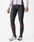 CASTELLI Cycling long trousers withot bib - VELOCISSIMA THERMAL - black