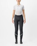 CASTELLI Cycling long trousers withot bib - VELOCISSIMA THERMAL - black/light green