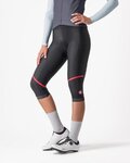 CASTELLI Cycling 3/4 lenght shorts without bib - VELOCISSIMA THERMAL - black